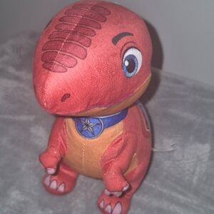 Dino Ranch Plush Toy Blitz Red Raptor Dinosaur 7.5"  Children